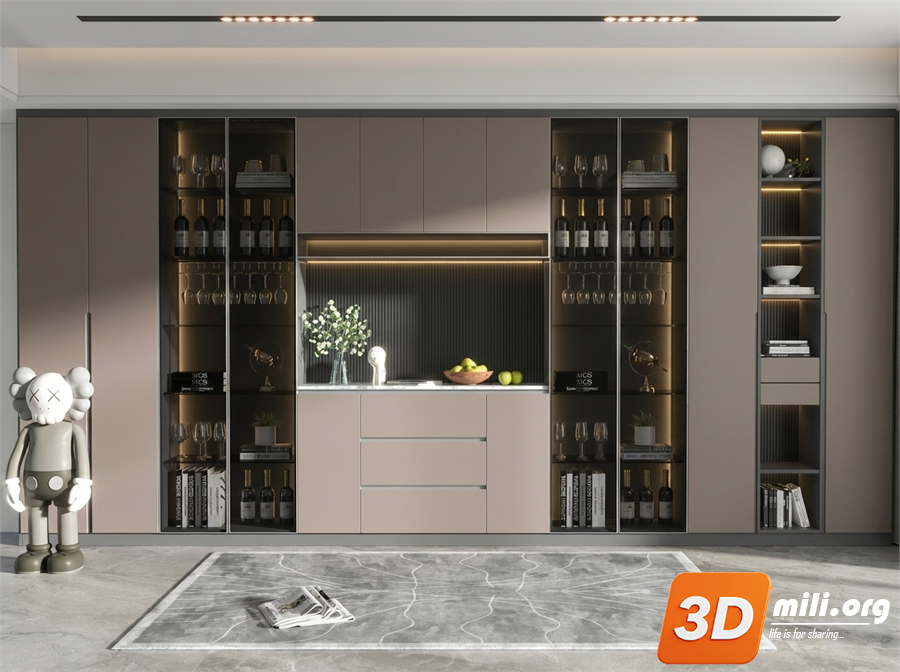 Wine cabinet Skp Files